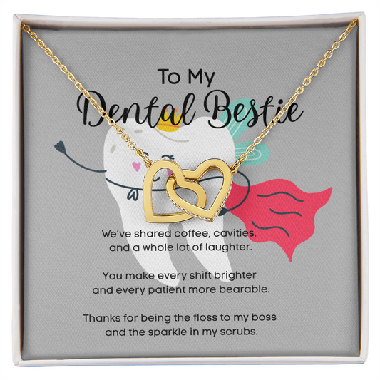 Interlocking Hearts Necklace – For My Dental Bestie