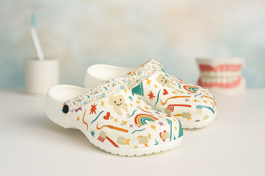 Dental Theme Comfort Clogs