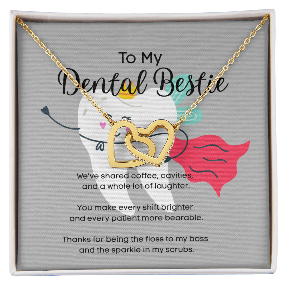 Interlocking Hearts Necklace – For My Dental Bestie