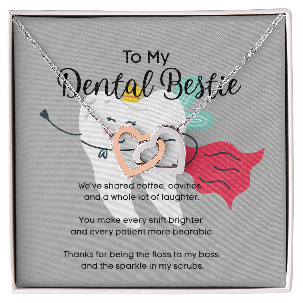 Interlocking Hearts Necklace – For My Dental Bestie