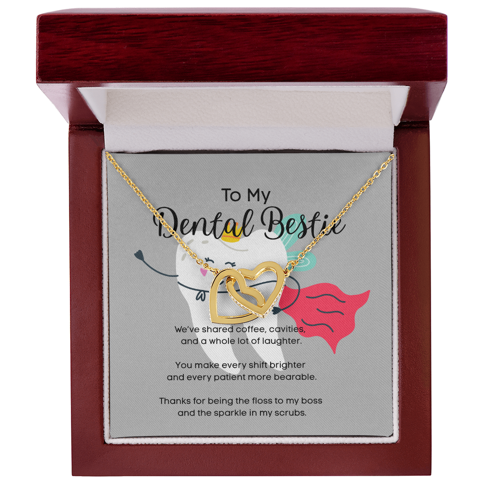 Interlocking Hearts Necklace – For My Dental Bestie