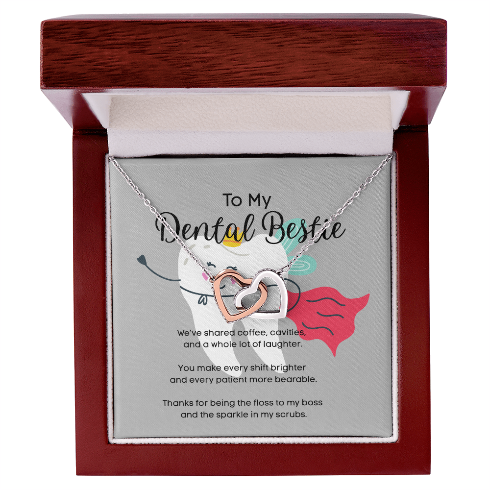Interlocking Hearts Necklace – For My Dental Bestie