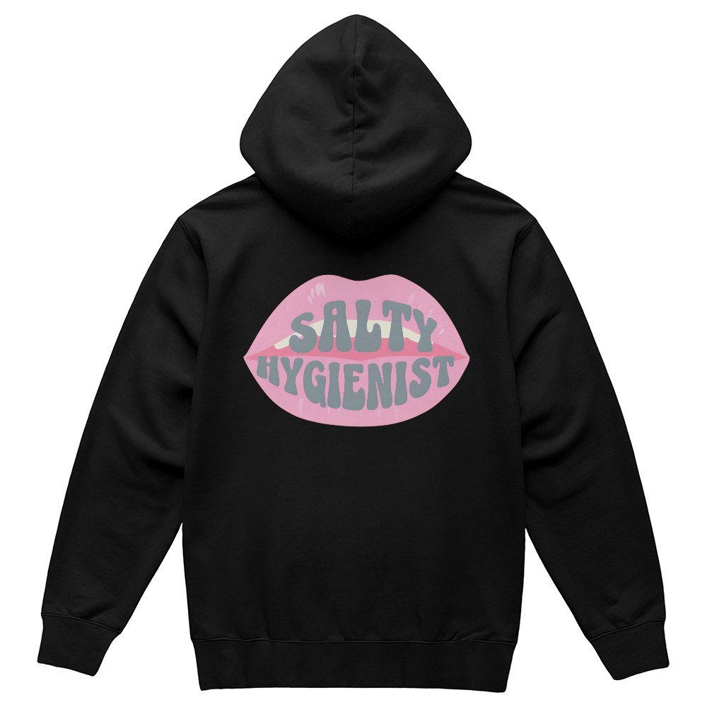 Salty Hygienist Pullover Hoodie {Back Print Only}