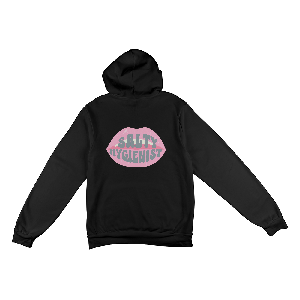 Salty Hygienist Pullover Hoodie {Back Print Only}