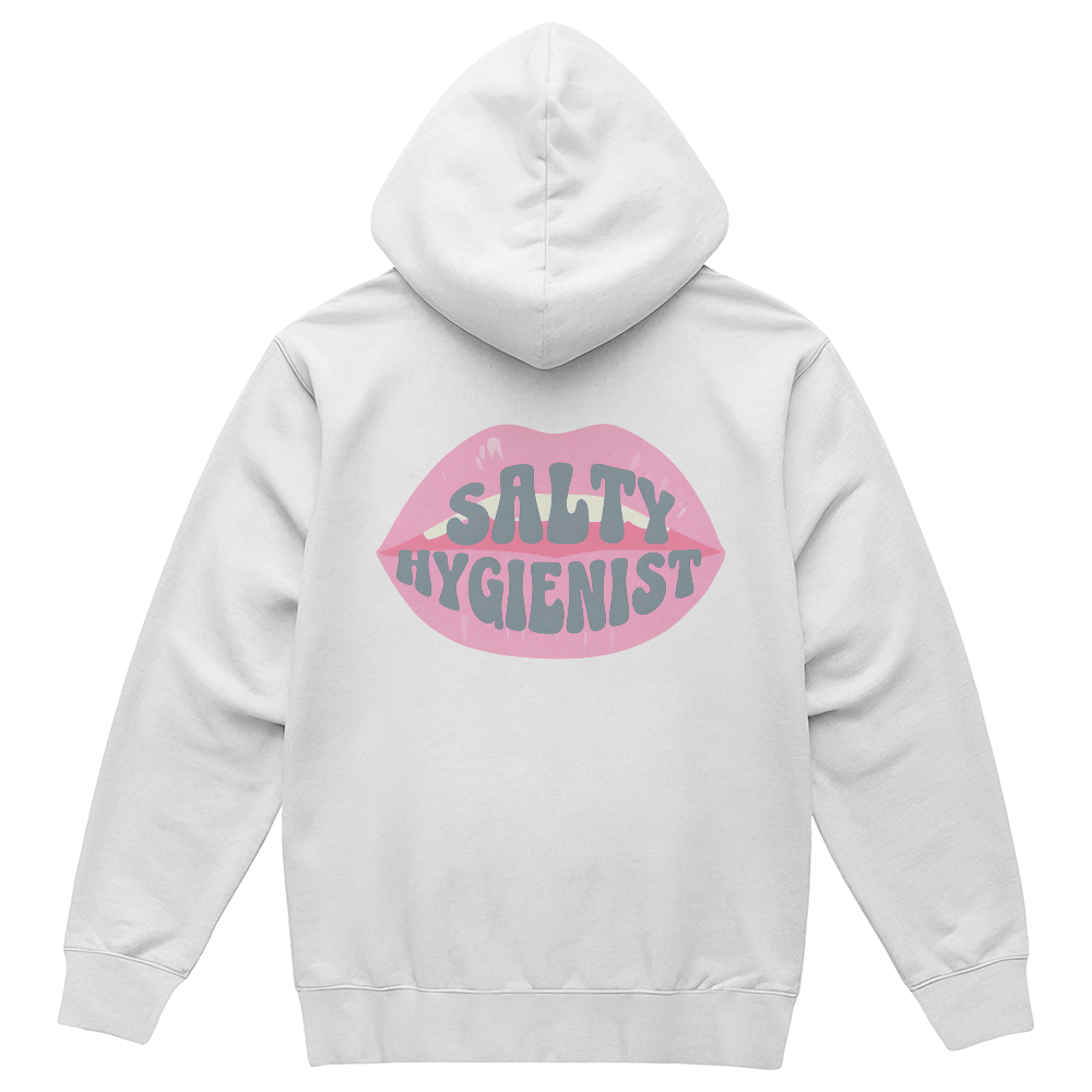 Salty Hygienist Pullover Hoodie {Back Print Only}
