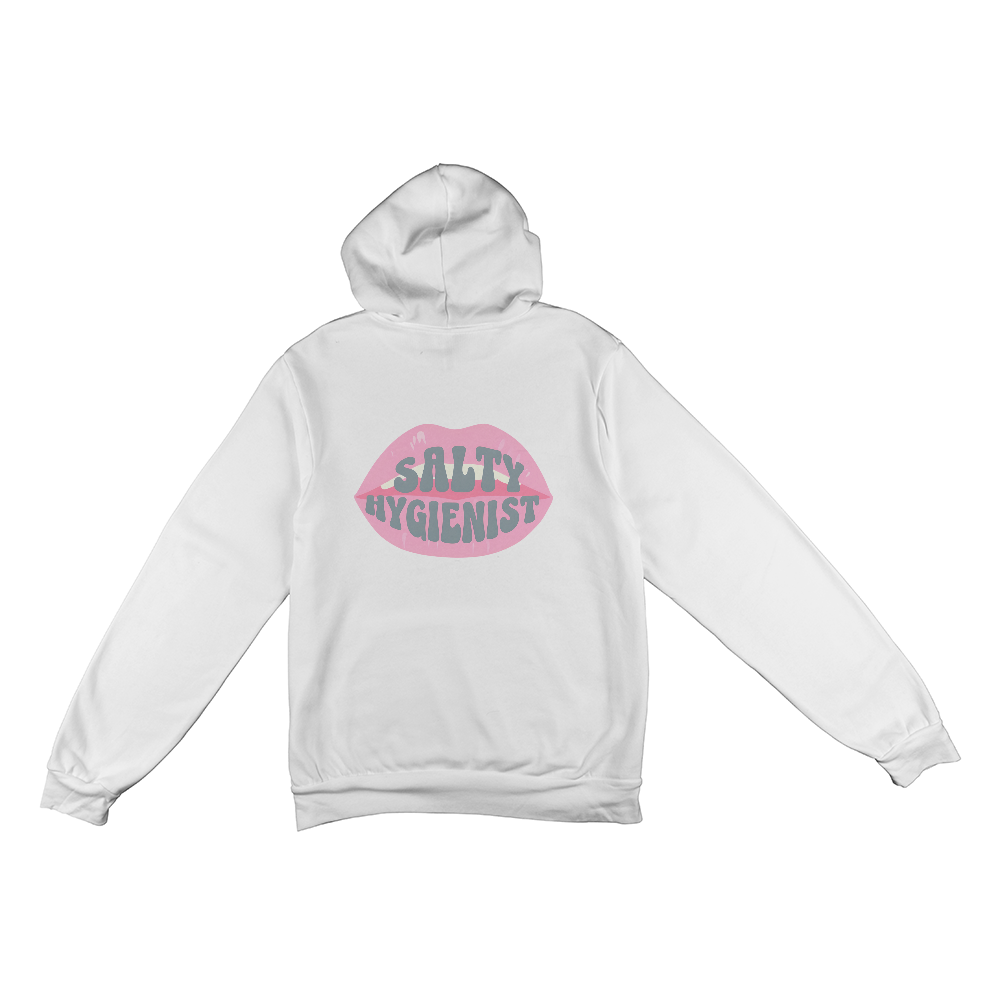 Salty Hygienist Pullover Hoodie {Back Print Only}