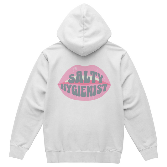 Salty Hygienist Pullover Hoodie {Back Print Only}